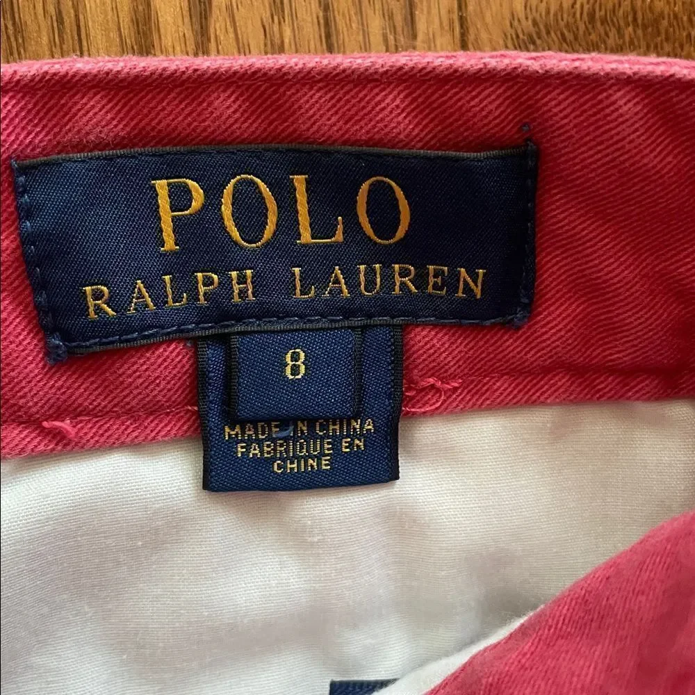 Polo Ralph Lauren Pink Chinos Boy’s Sz 8